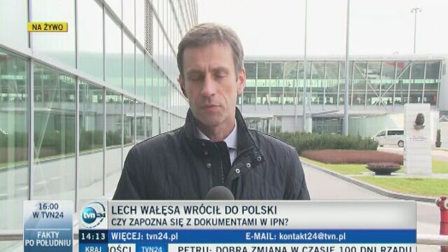 Lech Wałęsa załatwia sprawy w Warszawie i wraca do Gdańska